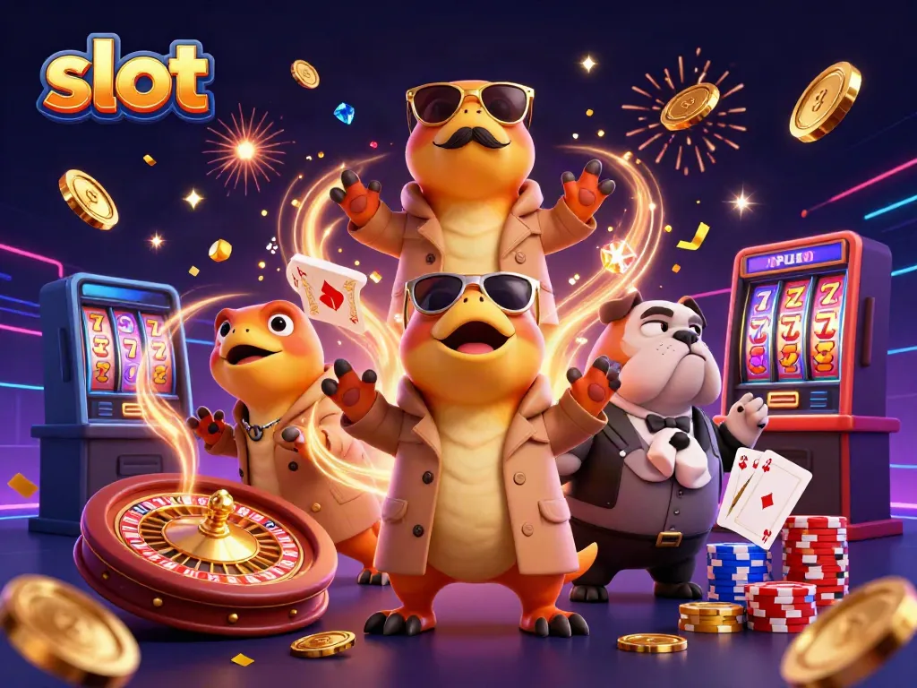 Experience thrilling slots with dynamic 3D characters and action-filled casino elements.