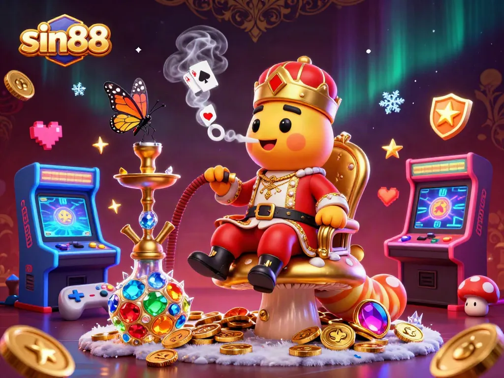 Experience sin88 with a vibrant casino scene featuring dynamic characters and gaming elements.