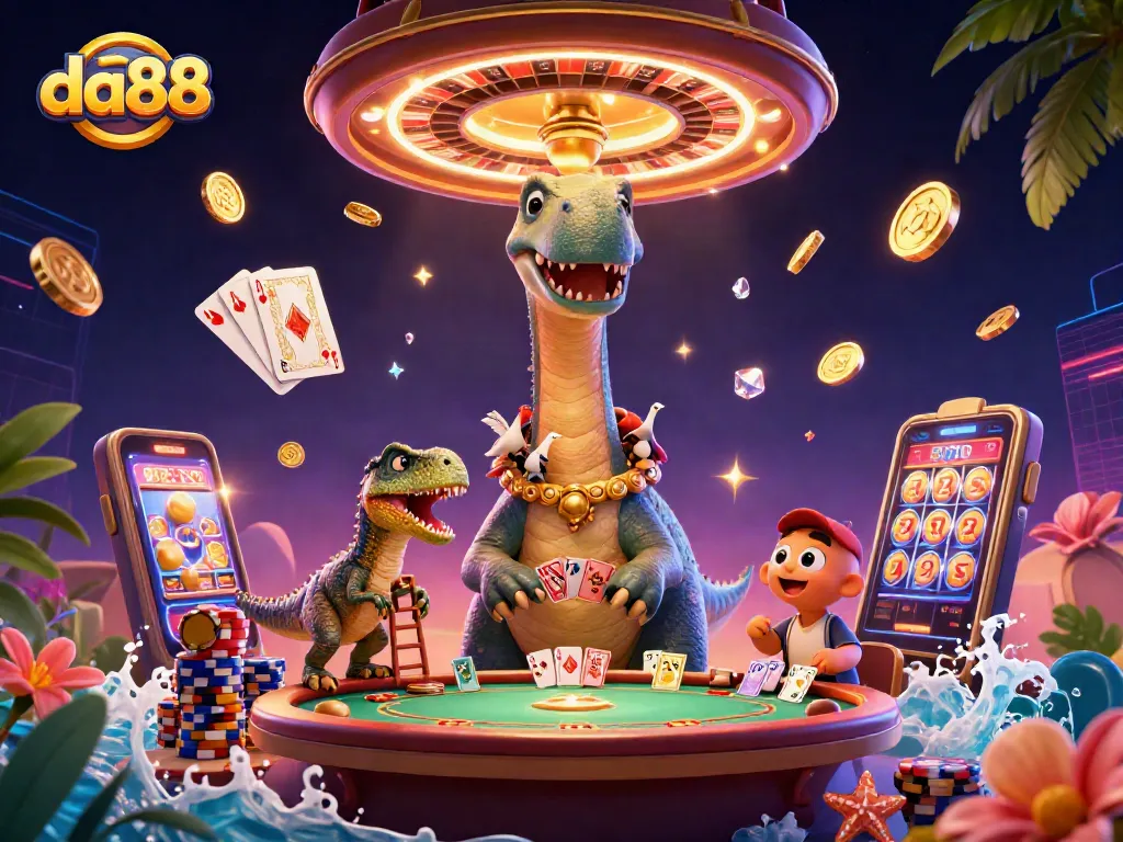 Experience da88's vibrant casino atmosphere with thrilling card games and bonuses galore.
